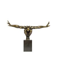 Kare - Deco Object Athlet Bronze 75cm