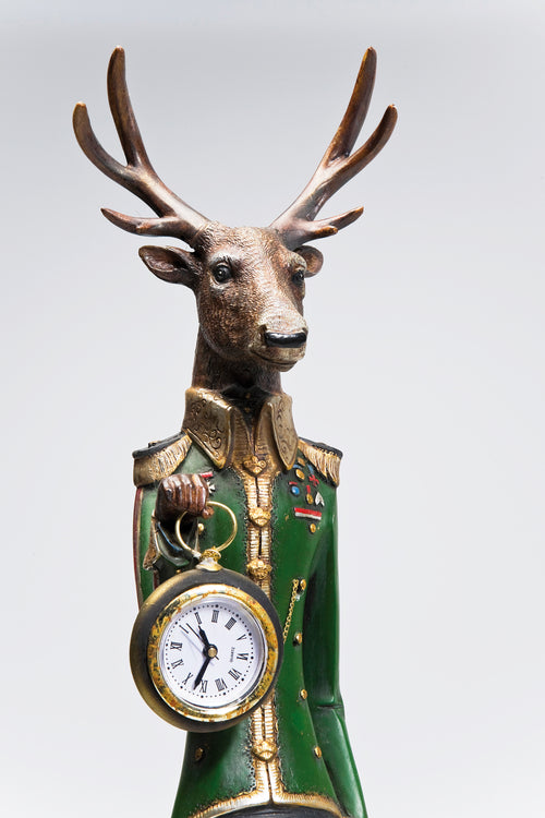Kare - Table Clock Gentleman Deer