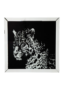 Kare - Picture Frame Mirror Leopard 80x80cm