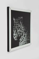 Kare - Picture Frame Mirror Leopard 80x80cm