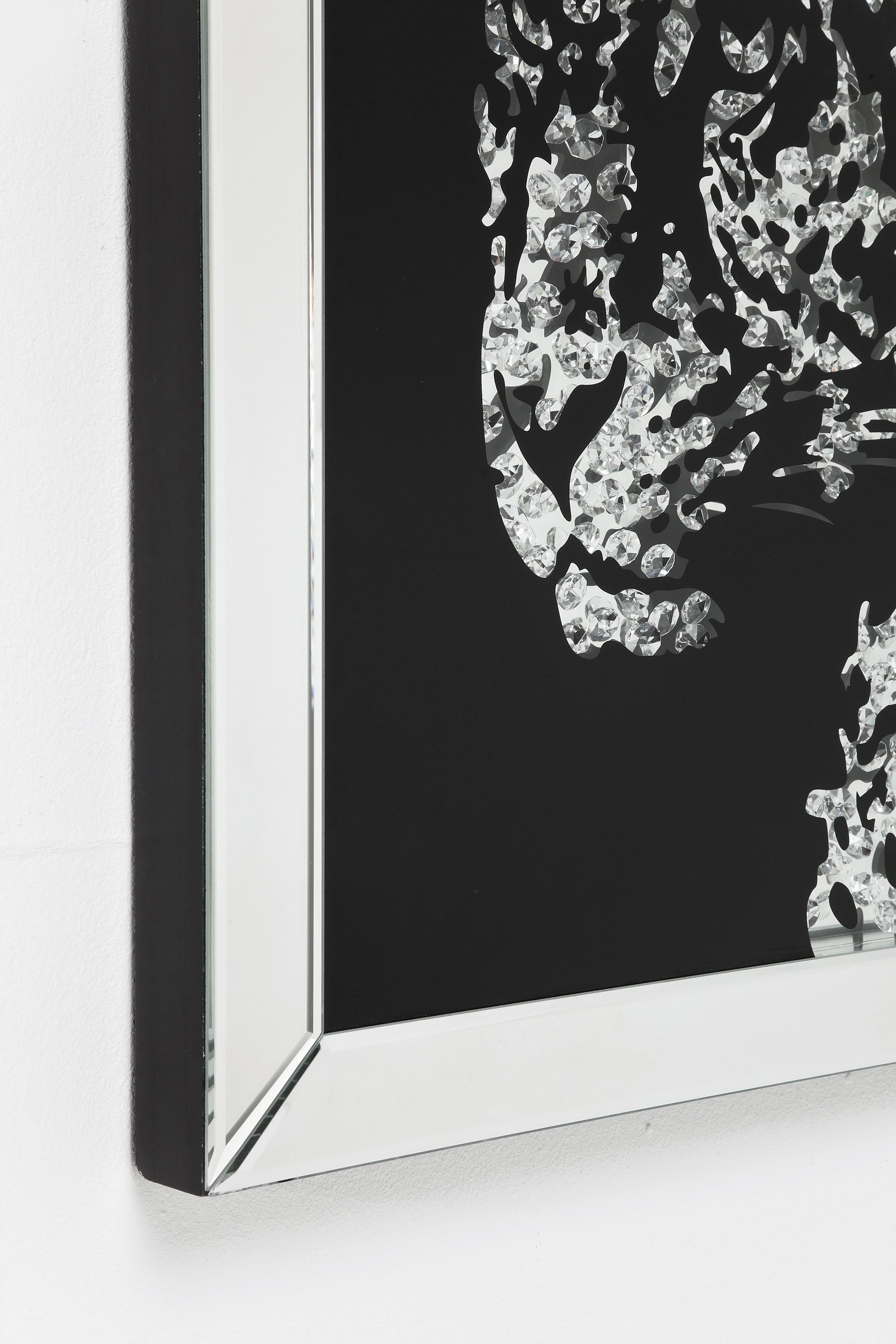 Kare - Picture Frame Mirror Leopard 80x80cm