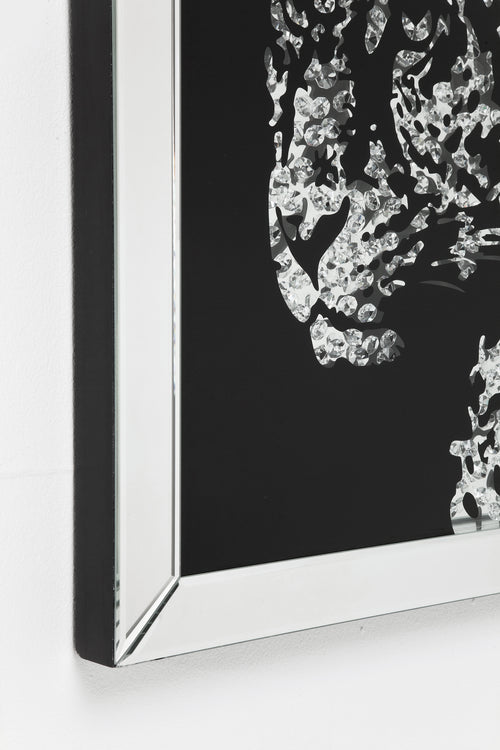 Kare - Picture Frame Mirror Leopard 80x80cm