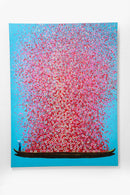 Kare - Canvas Picture Flower Boat Blue Pink 120x160cm