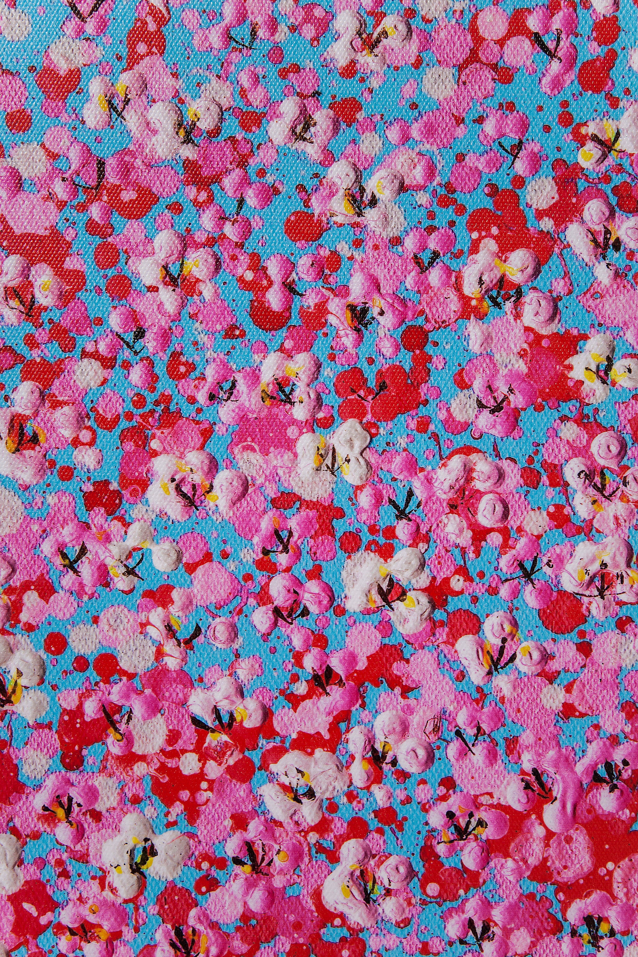 Kare - Canvas Picture Flower Boat Blue Pink 120x160cm