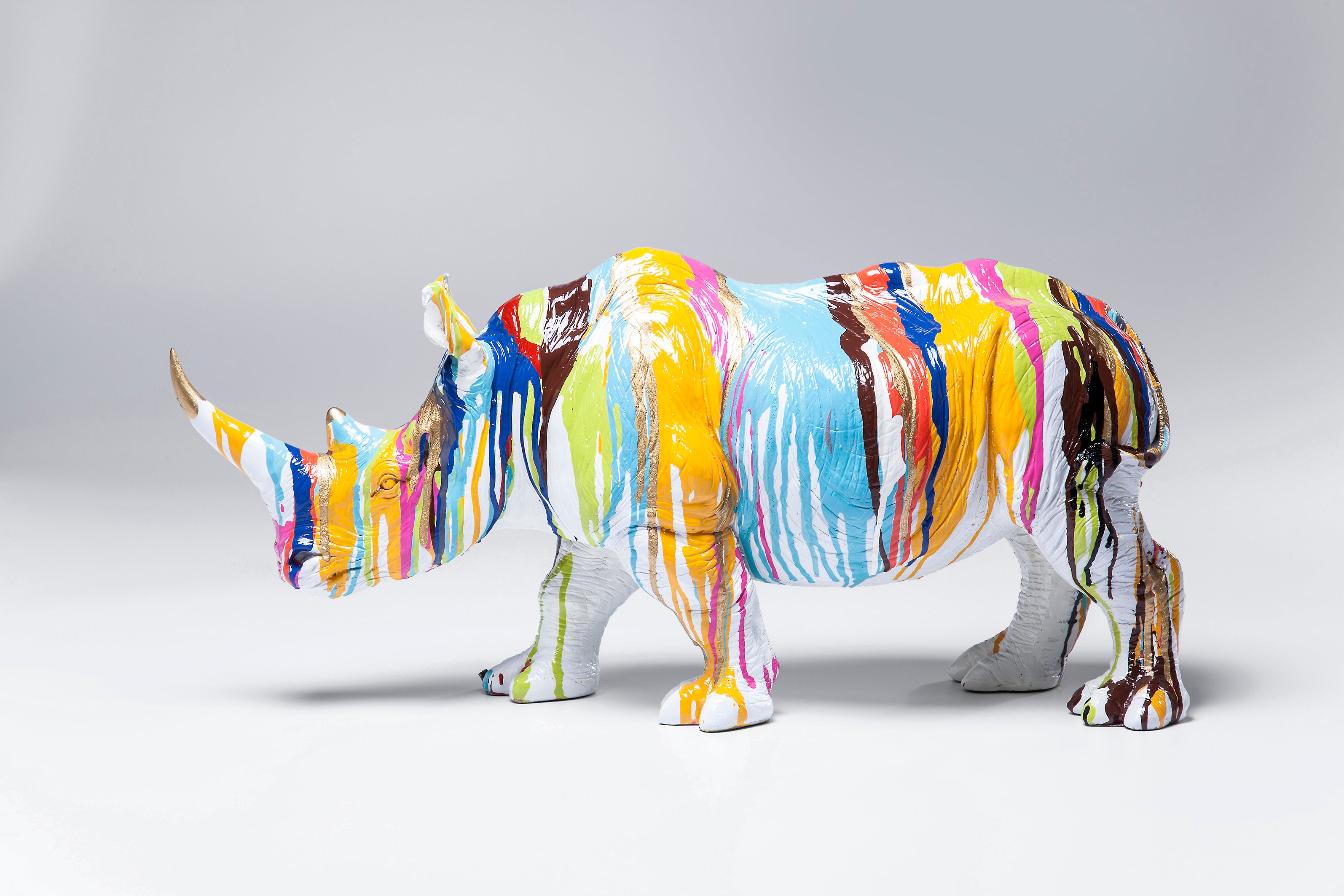 Kare - Deco Figurine Rhino Colore 26cm