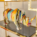 Kare - Deco Figurine Rhino Colore 26cm