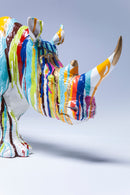 Kare - Deco Figurine Rhino Colore 26cm