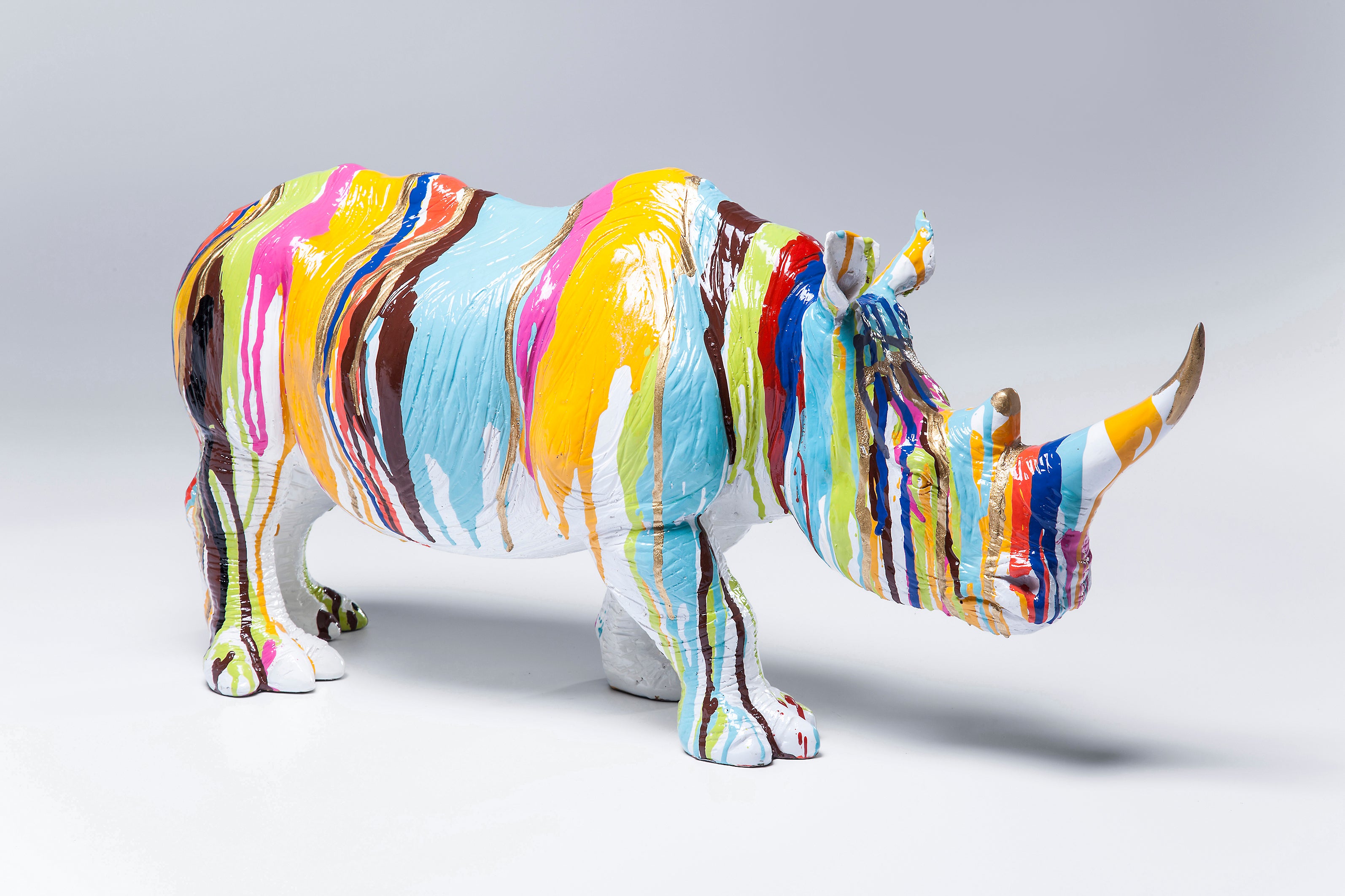 Kare - Deco Figurine Rhino Colore 26cm
