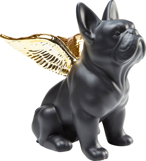 Kare - Deco Figurine Sitting Angel Dog Gold-B