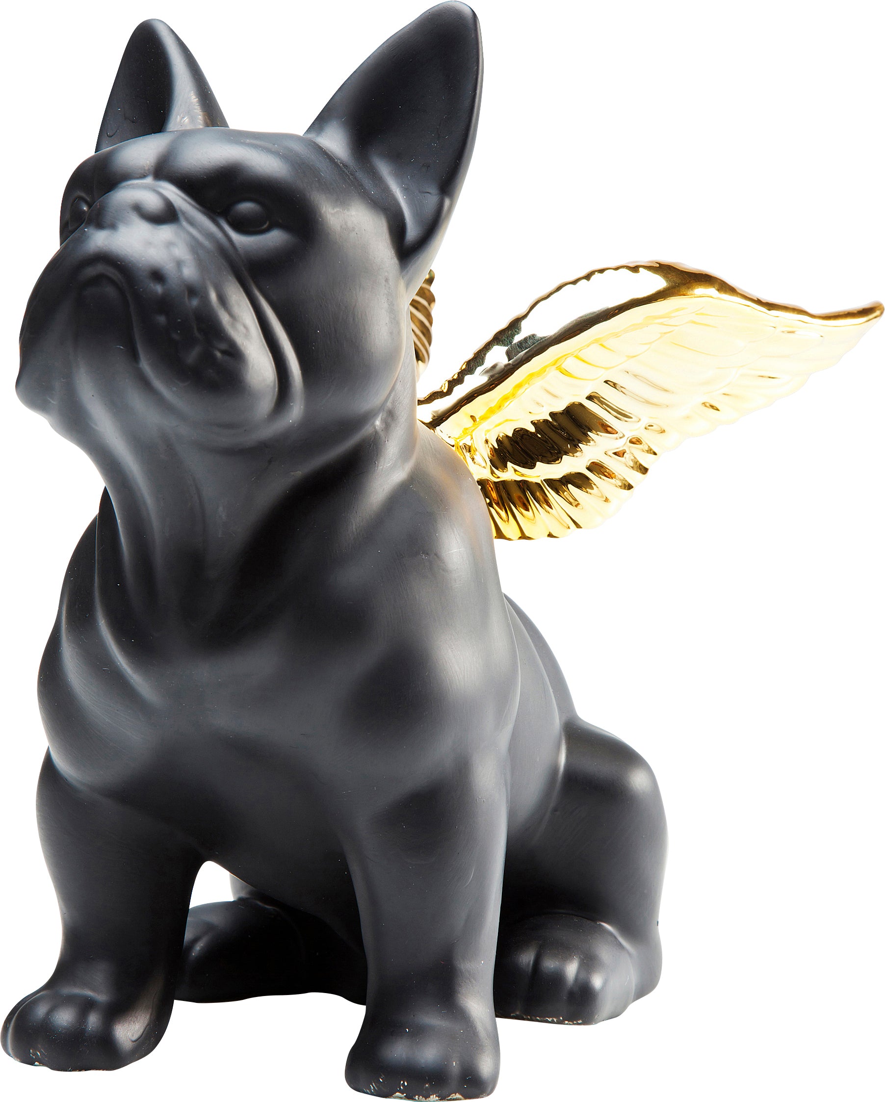 Kare - Deco Figurine Sitting Angel Dog Gold-B