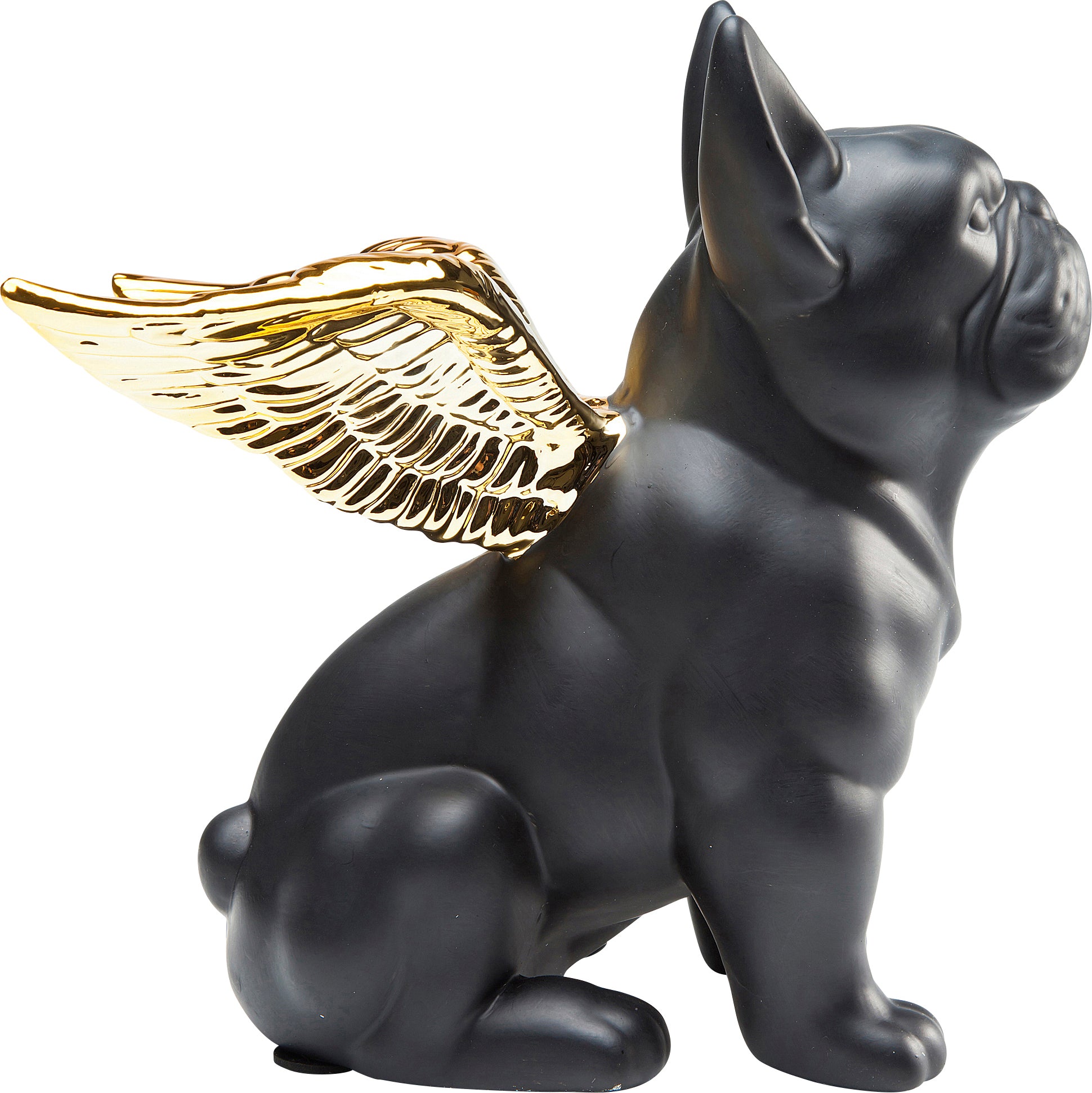Kare - Deco Figurine Sitting Angel Dog Gold-B