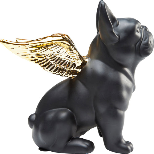 Kare - Deco Figurine Sitting Angel Dog Gold-B