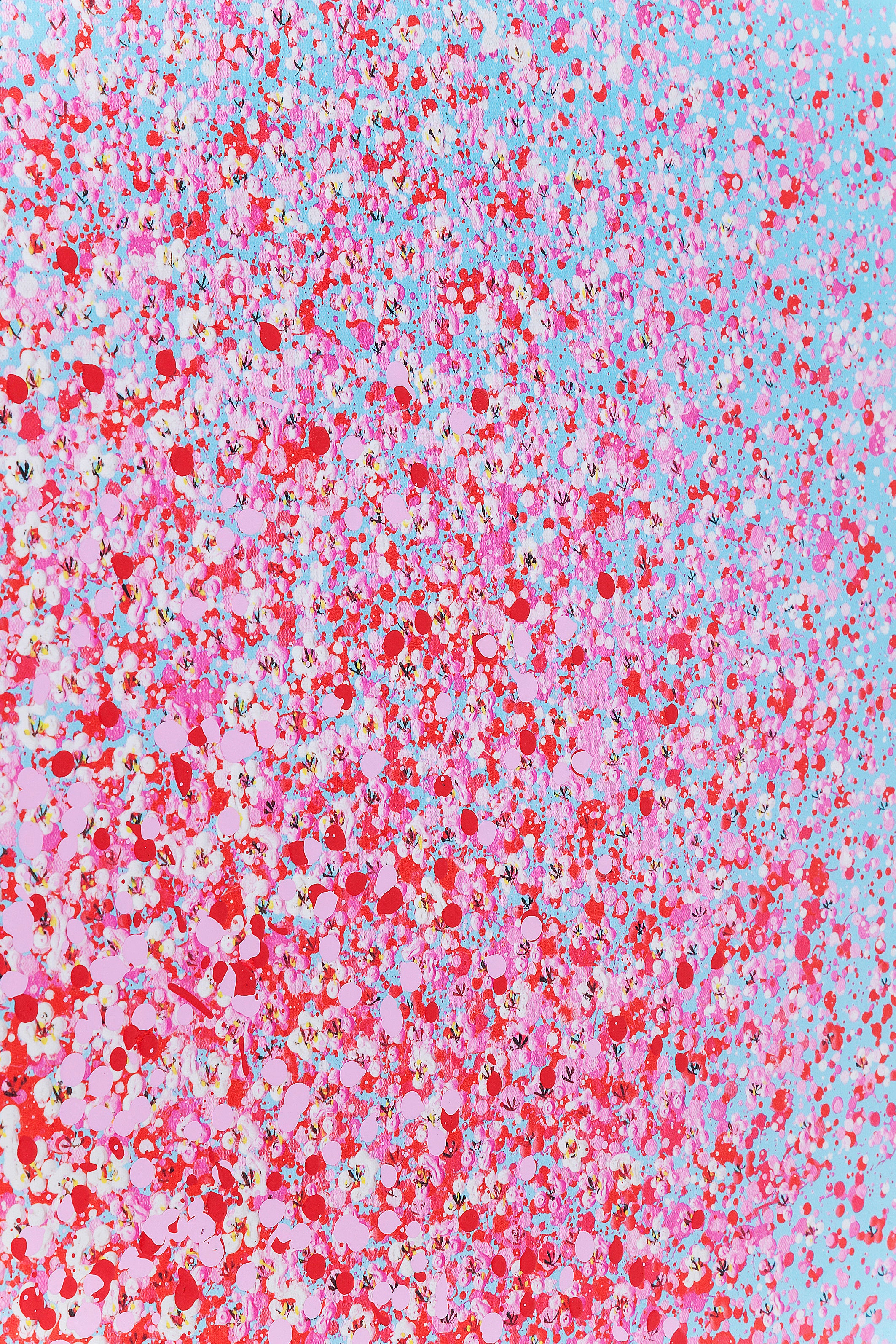 Kare - Canvas Picture Flower Boat Blue Pink 80x100cm