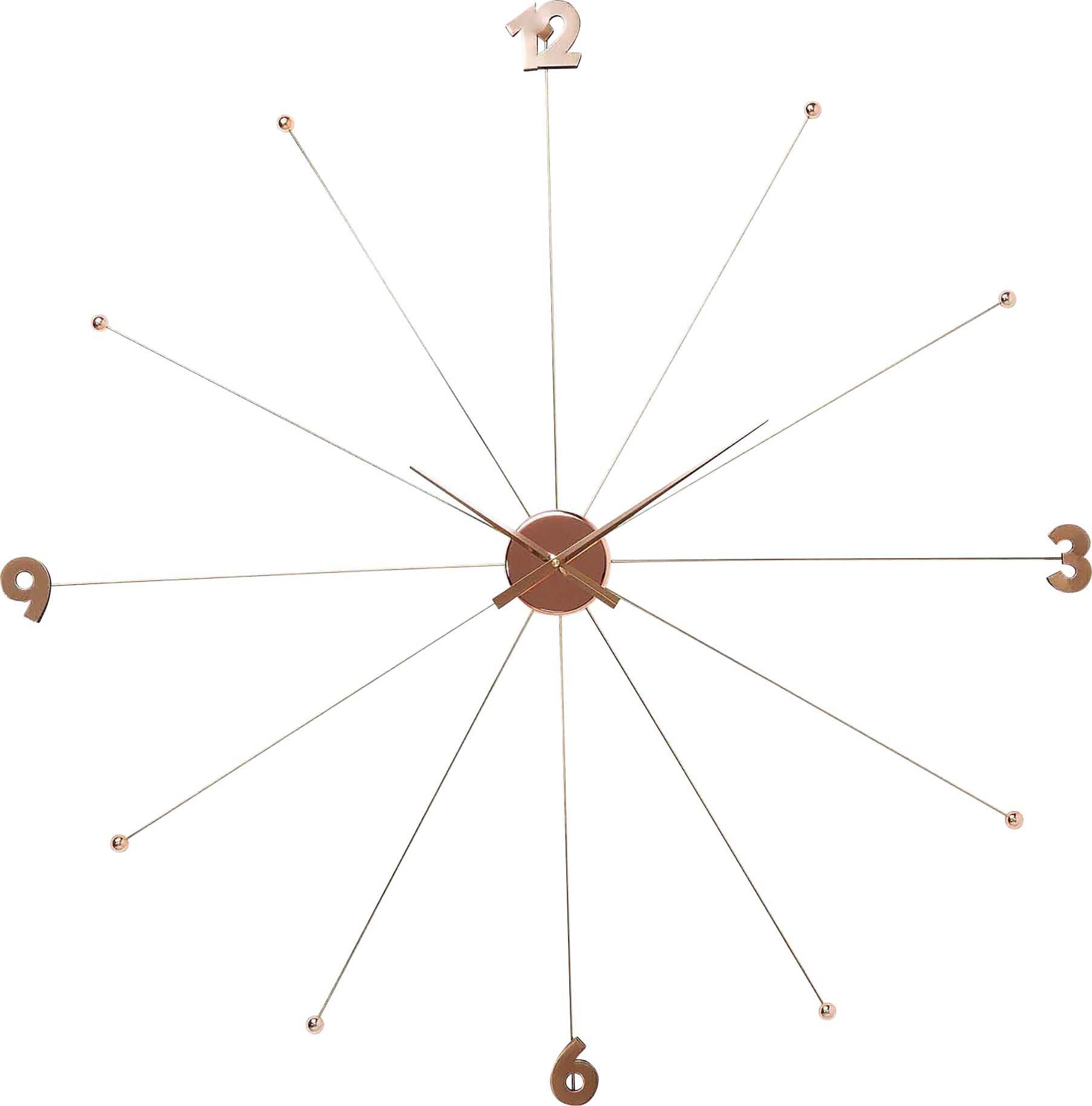 Kare - Wall Clock Like Umbrella Rose Gold
