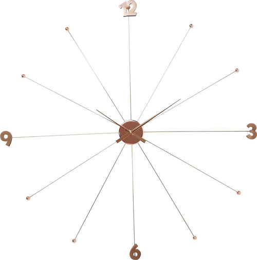 Kare - Wall Clock Like Umbrella Rose Gold