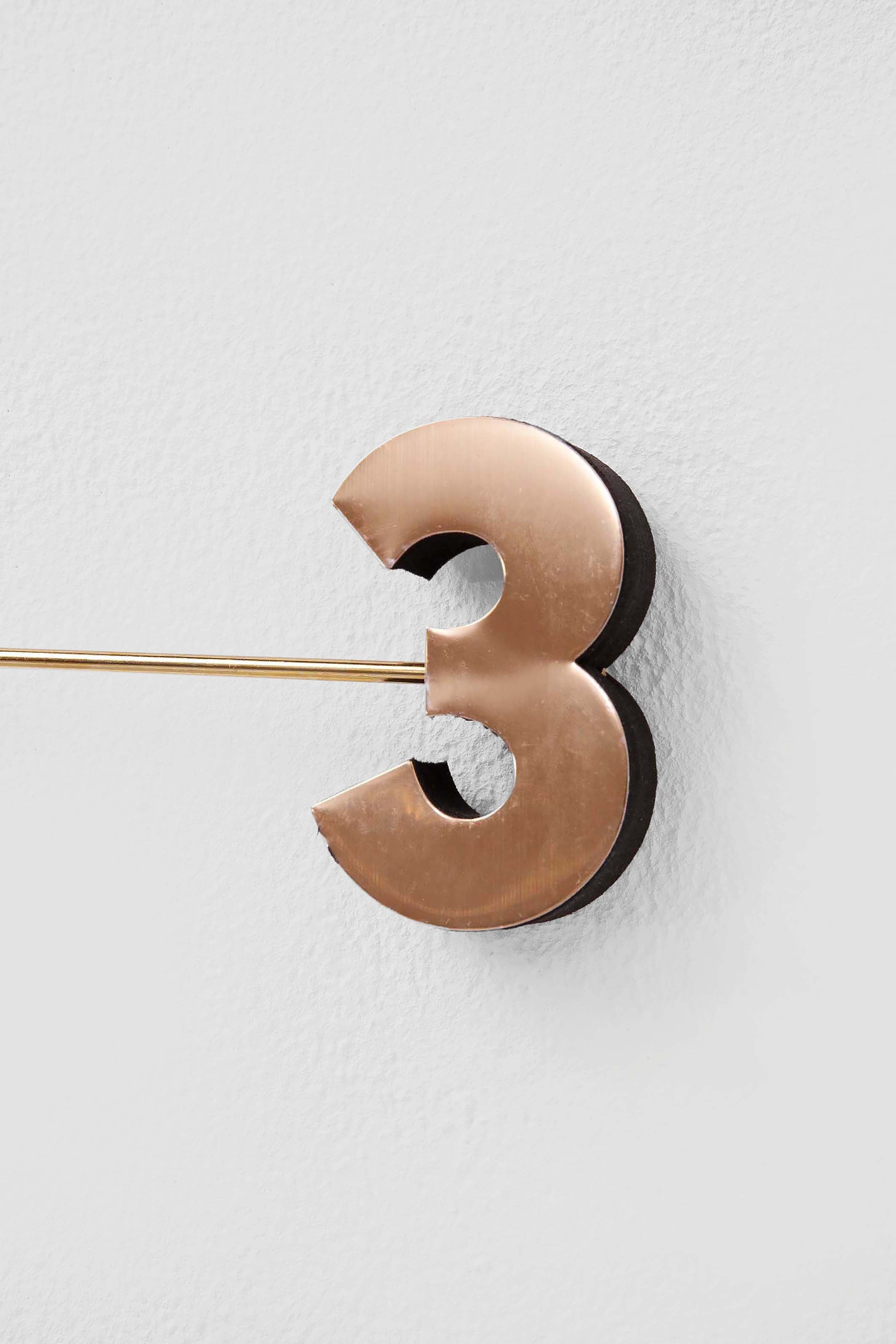 Kare - Wall Clock Like Umbrella Rose Gold