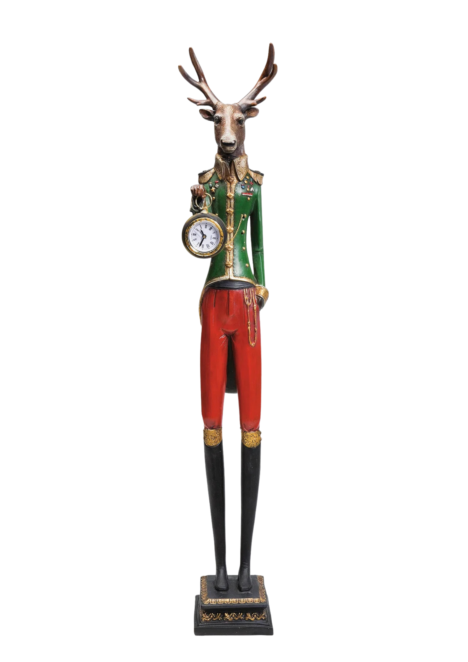 Kare - Table Clock Gentleman Deer