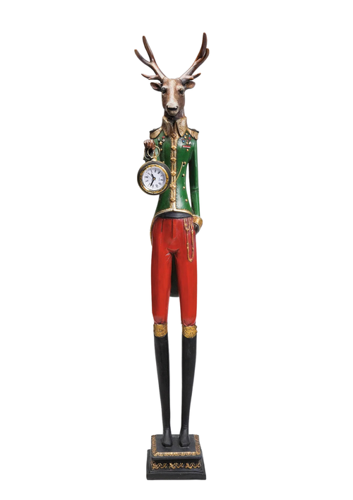 Kare - Table Clock Gentleman Deer