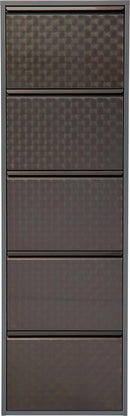 Kare - Shoe Container Caruso 5 Silver brushed