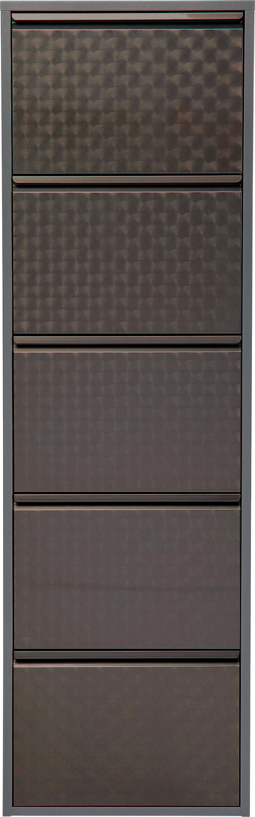 Kare - Shoe Container Caruso 5 Silver brushed