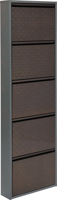 Kare - Shoe Container Caruso 5 Silver brushed
