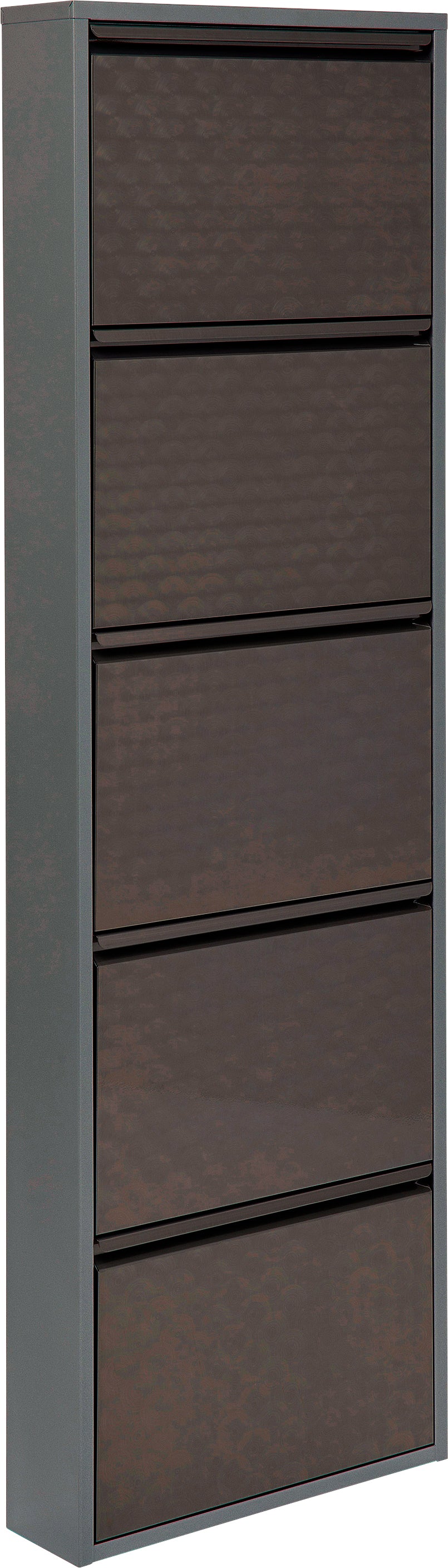 Kare - Shoe Container Caruso 5 Silver brushed