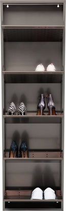 Kare - Shoe Container Caruso 5 Silver brushed