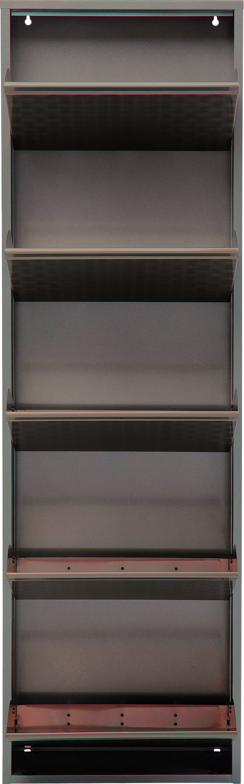 Kare - Shoe Container Caruso 5 Silver brushed