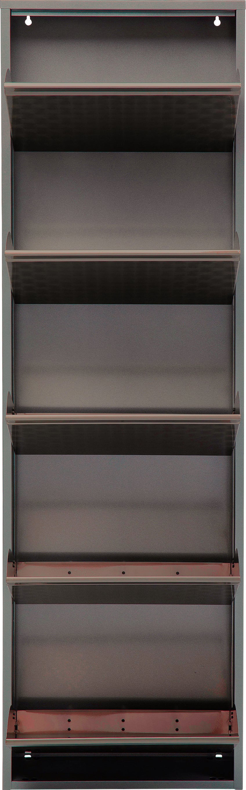 Kare - Shoe Container Caruso 5 Silver brushed