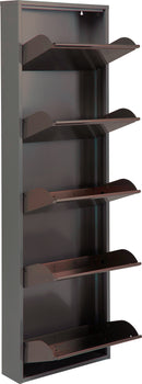Kare - Shoe Container Caruso 5 Silver brushed