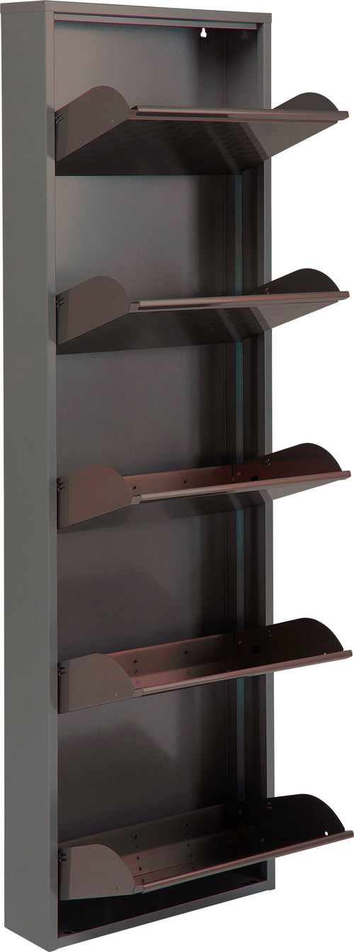 Kare - Shoe Container Caruso 5 Silver brushed
