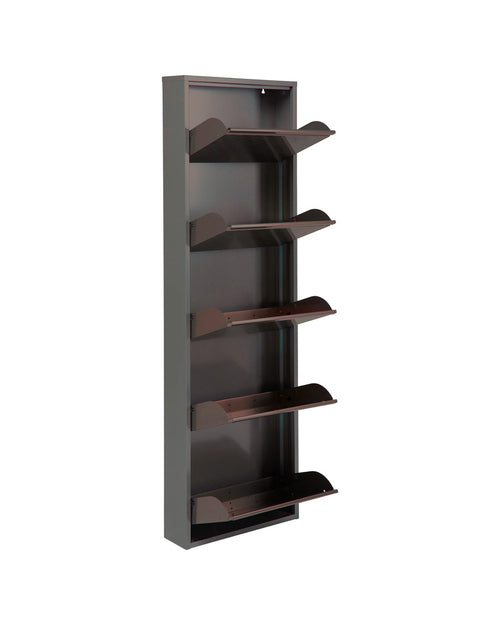 Kare - Shoe Container Caruso 5 Silver brushed