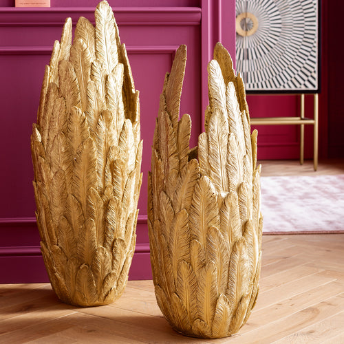 Kare - Vase Feathers Gold 80