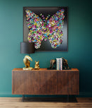 Kare - Object Picture Farfalla 120x120cm