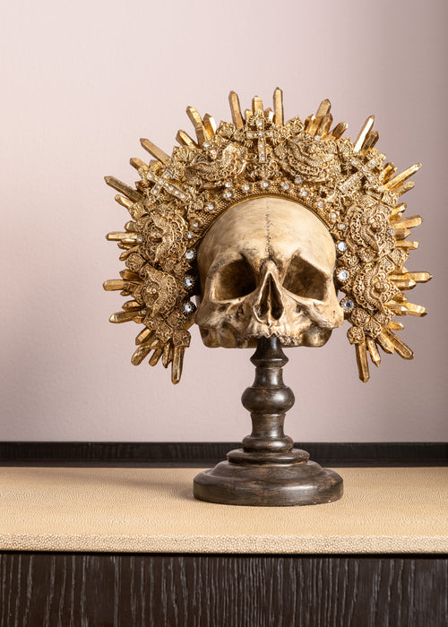 Kare - Deco Object King Skull 42cm