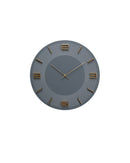 Kare - Wall Clock Leonardo Grey/Gold Ø49cm