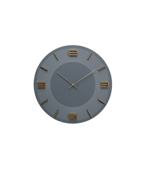 Kare - Wall Clock Leonardo Grey/Gold Ø49cm
