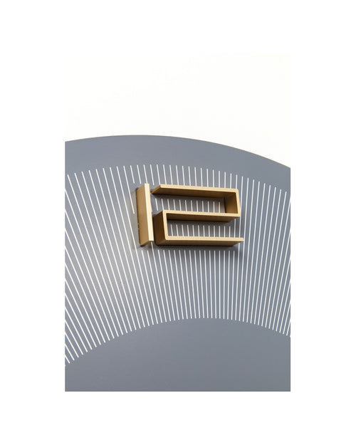 Kare - Wall Clock Leonardo Grey/Gold Ø49cm