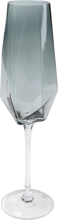 Kare - Champagne Glass Diamond Smoke