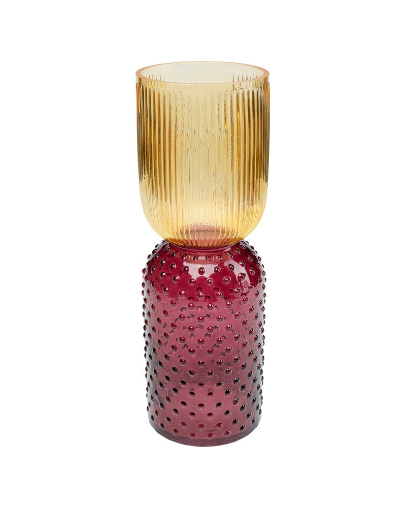 Kare - Vase Marvelous Duo Yellow Purple 38cm