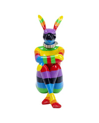 Kare - Deco Figurine Rabbit Gillie Rainbow 80