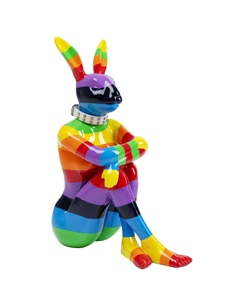 Kare - Deco Figurine Rabbit Gillie Rainbow 80