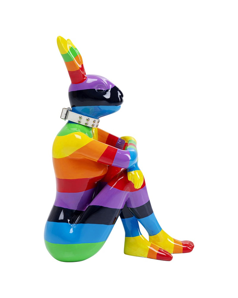 Kare - Deco Figurine Rabbit Gillie Rainbow 80