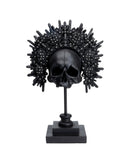 Kare - Deco Object King Skull Black 49cm