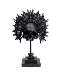 Kare - Deco Object King Skull Black 49cm