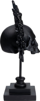 Kare - Deco Object King Skull Black 49cm