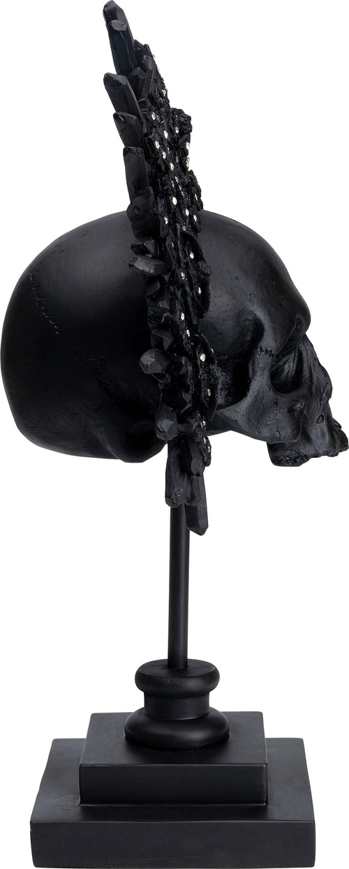 Kare - Deco Object King Skull Black 49cm