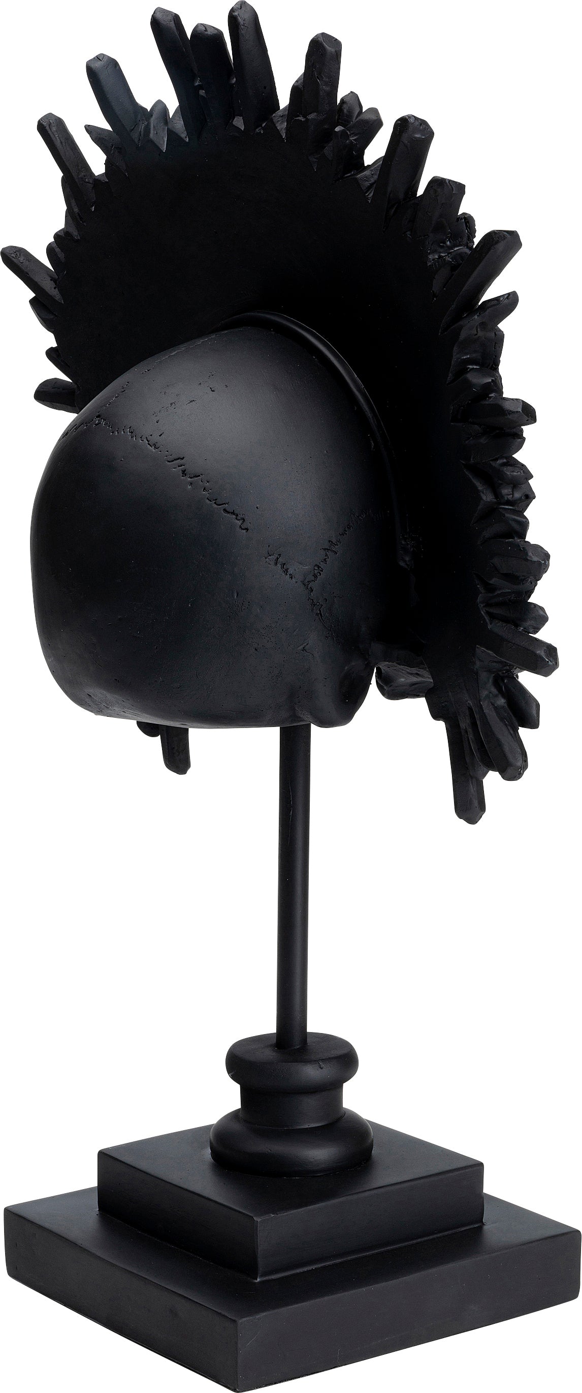 Kare - Deco Object King Skull Black 49cm