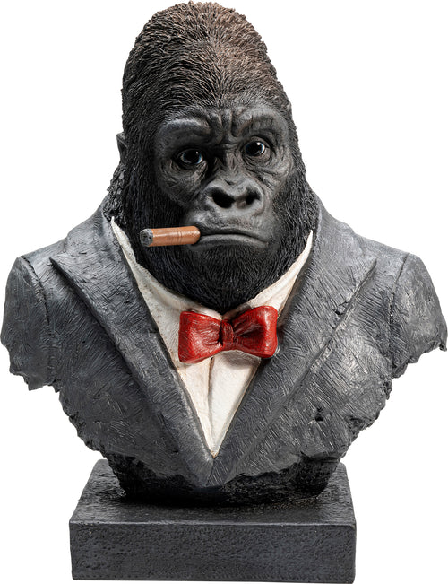 Kare - Deco Object Smoking Gorilla 48cm