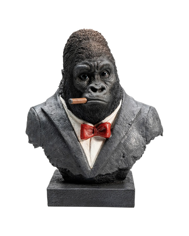Kare - Deco Object Smoking Gorilla 48cm